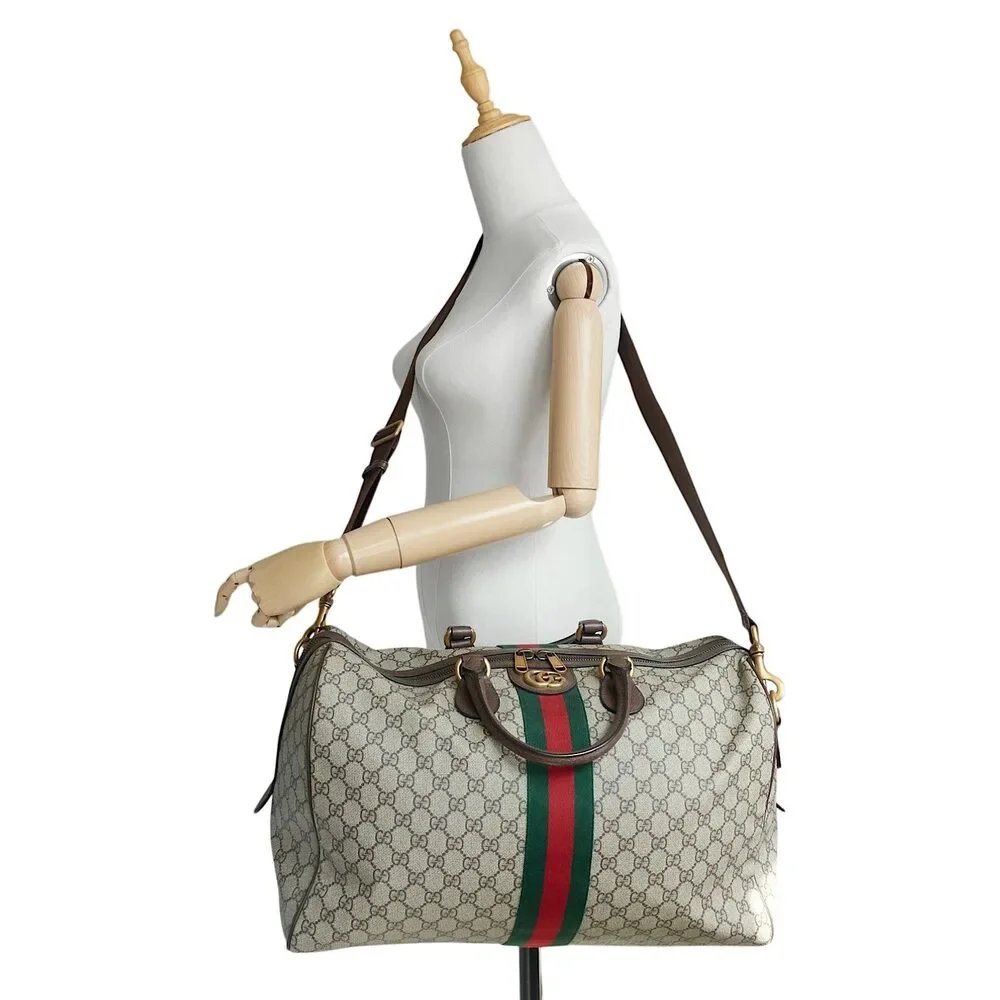 Ophidia GG Boston Canvas Bag